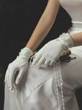 Wrist Length satin Bridal wedding Gloves accessories Sai Feel
